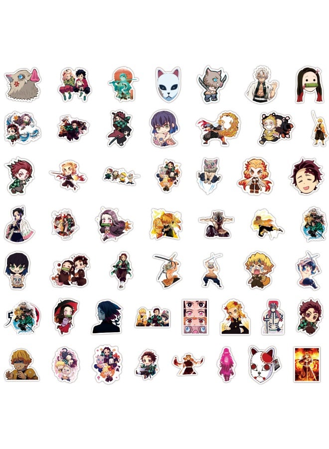 Webefun 100 Pcs Demon Anime Slayer‌ Stickers for Kids,Cartoon Demon Anime Slayer‌ Stickers, Vinyl Sticker for Water Bottle Laptop Phone Scrapbooking for Adults Teens for Party Supply Favor Decor - Image 3